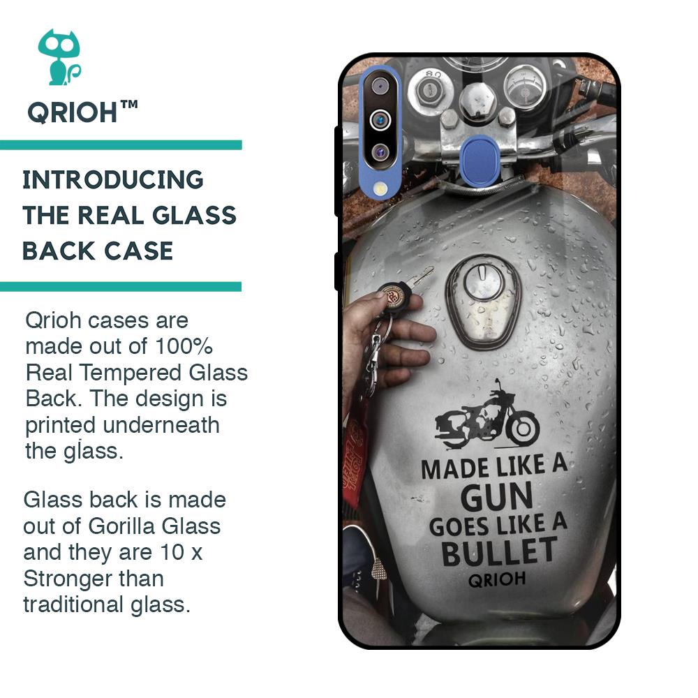 Royal Bike Glass Case for Samsung Galaxy M40