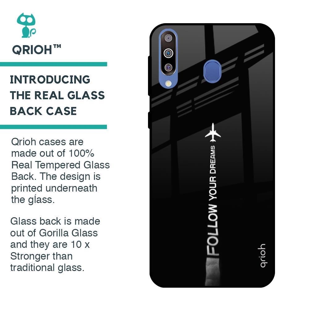 Follow Your Dreams Glass Case for Samsung Galaxy M40