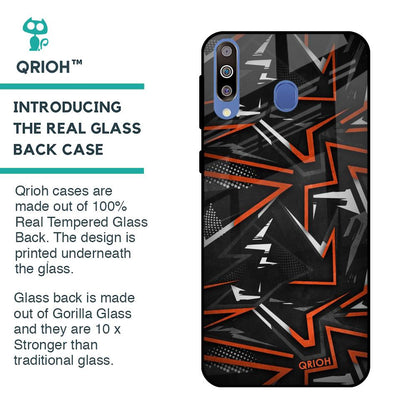 Vector Art Glass Case for Samsung Galaxy M40