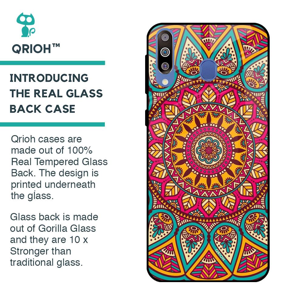 Elegant Mandala Glass Case for Samsung Galaxy M40