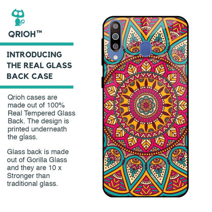 Elegant Mandala Glass Case for Samsung Galaxy M40