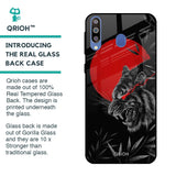 Red Moon Tiger Glass Case for Samsung Galaxy M40