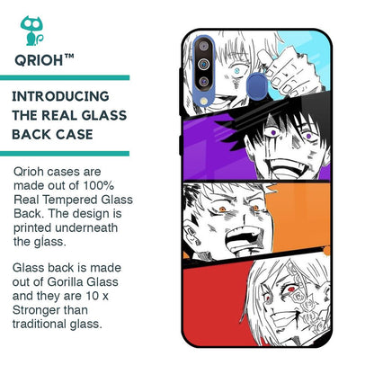 Anime Sketch Glass Case for Samsung Galaxy M40