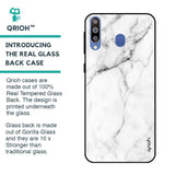 Modern White Marble Glass case for Samsung Galaxy M40