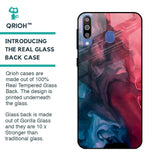 Blue & Red Smoke Glass Case for Samsung Galaxy M40