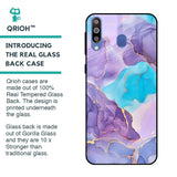 Alcohol ink Marble Glass Case for Samsung Galaxy M40