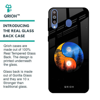 Yin Yang Balance Glass Case for Samsung Galaxy M40