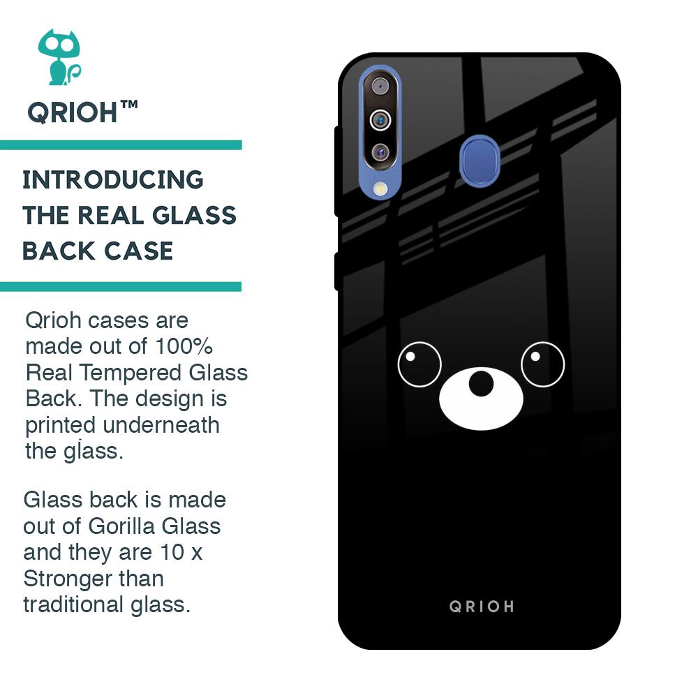 Cute Bear Glass Case for Samsung Galaxy M40