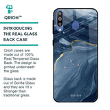 Deep Ocean Marble Glass Case for Samsung Galaxy M40