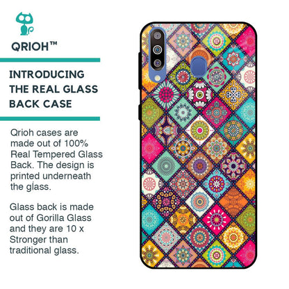 Multicolor Mandala Glass Case for Samsung Galaxy M40