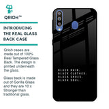 Black Soul Glass Case for Samsung Galaxy M40