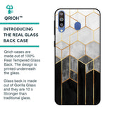 Tricolor Pattern Glass Case for Samsung Galaxy M40