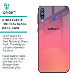 Sunset Orange Glass Case for Samsung Galaxy M40
