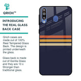 Tricolor Stripes Glass Case For Samsung Galaxy M40
