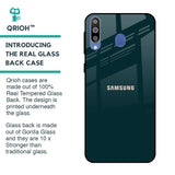 Hunter Green Glass Case For Samsung Galaxy M40