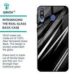 Black & Grey Gradient Glass Case For Samsung Galaxy M40