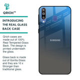 Blue Grey Ombre Glass Case for Samsung Galaxy M40