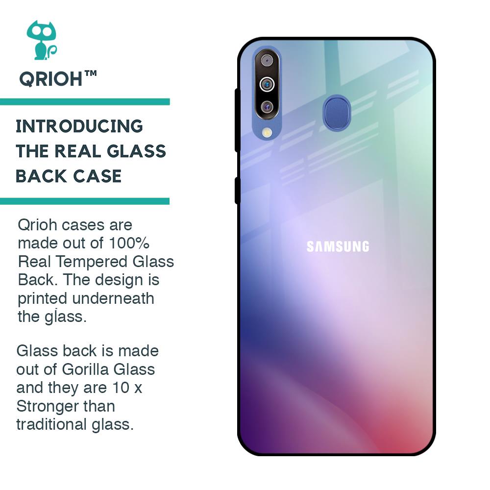 Abstract Holographic Glass Case for Samsung Galaxy M40