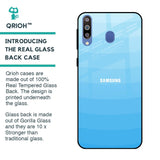 Wavy Blue Pattern Glass Case for Samsung Galaxy M40