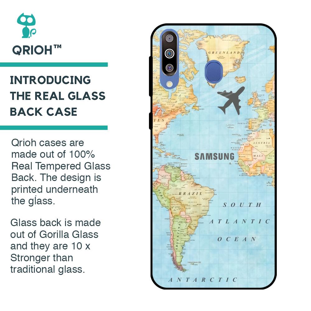 Fly Around The World Glass Case for Samsung Galaxy M40