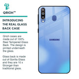 Vibrant Blue Texture Glass Case for Samsung Galaxy M40