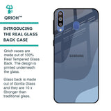 Navy Blue Ombre Glass Case for Samsung Galaxy M40