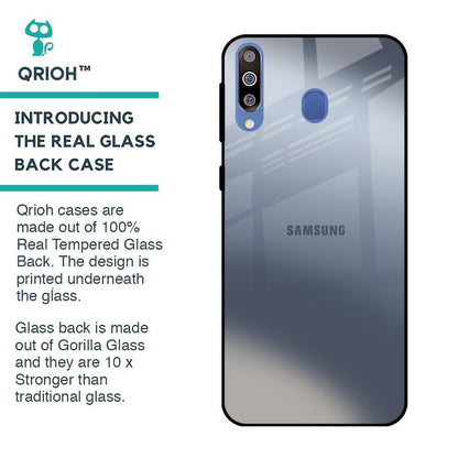 Space Grey Gradient Glass Case for Samsung Galaxy M40