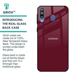Classic Burgundy Glass Case for Samsung Galaxy M40