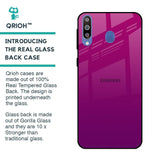 Magenta Gradient Glass Case For Samsung Galaxy M40