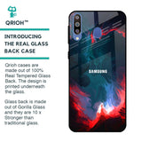 Brush Art Glass Case For Samsung Galaxy M40