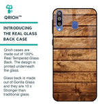 Wooden Planks Glass Case for Samsung Galaxy M40
