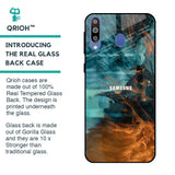 Golden Splash Glass Case for Samsung Galaxy M40