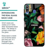 Flowers & Butterfly Glass Case for Samsung Galaxy M40