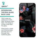 Tropical Art Flower Glass Case for Samsung Galaxy M40