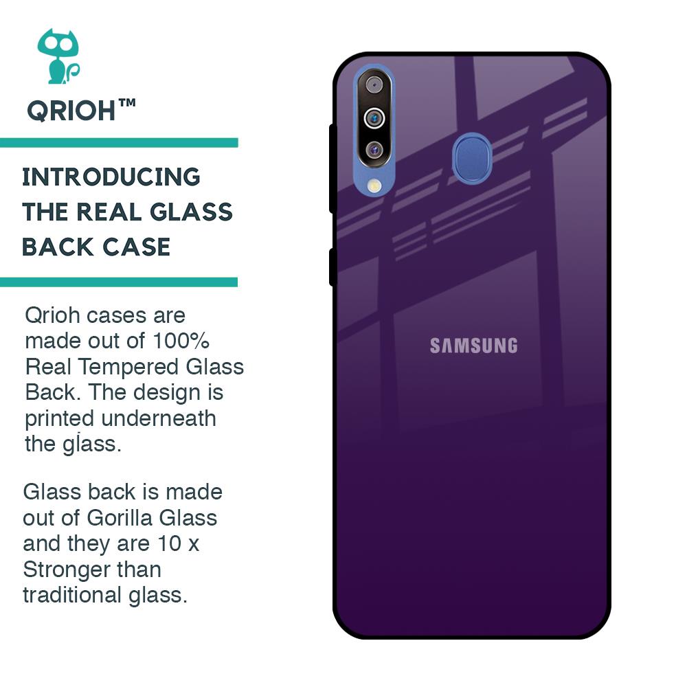 Dark Purple Glass Case for Samsung Galaxy M40