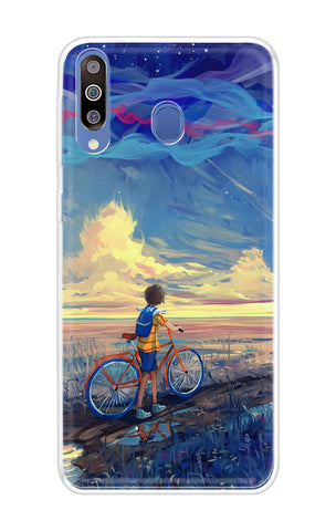 Riding Bicycle to Dreamland Samsung Galaxy M40 Back Cover