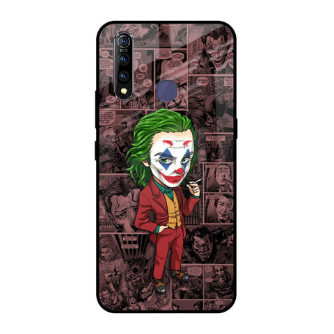 Joker Cartoon Vivo Z1 Pro Glass Back Cover Online