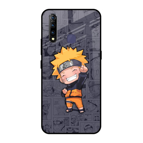 Orange Chubby Vivo Z1 Pro Glass Back Cover Online