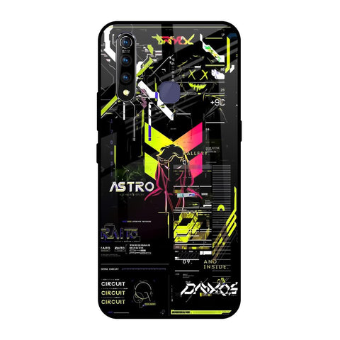 Astro Glitch Vivo Z1 Pro Glass Back Cover Online