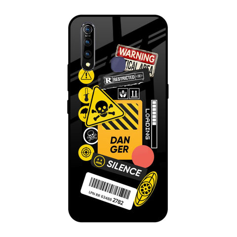 Danger Signs Vivo Z1 Pro Glass Back Cover Online