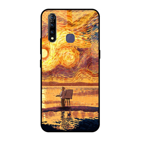 Sunset Vincent Vivo Z1 Pro Glass Back Cover Online