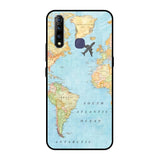 Travel Map Vivo Z1 Pro Glass Back Cover Online