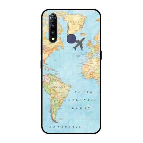 Travel Map Vivo Z1 Pro Glass Back Cover Online