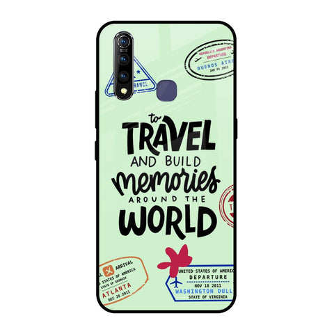 Travel Stamps Vivo Z1 Pro Glass Back Cover Online