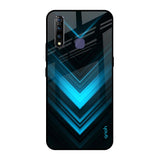 Vertical Blue Arrow Vivo Z1 Pro Glass Back Cover Online