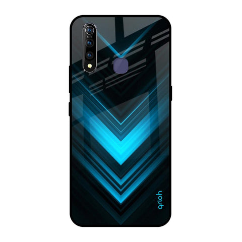 Vertical Blue Arrow Vivo Z1 Pro Glass Back Cover Online