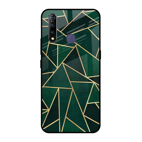 Abstract Green Vivo Z1 Pro Glass Back Cover Online