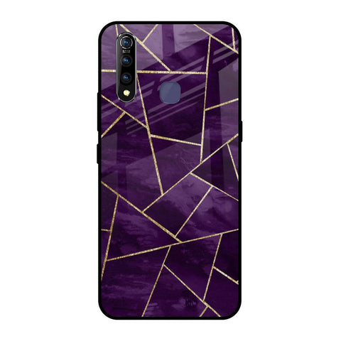Geometric Purple Vivo Z1 Pro Glass Back Cover Online