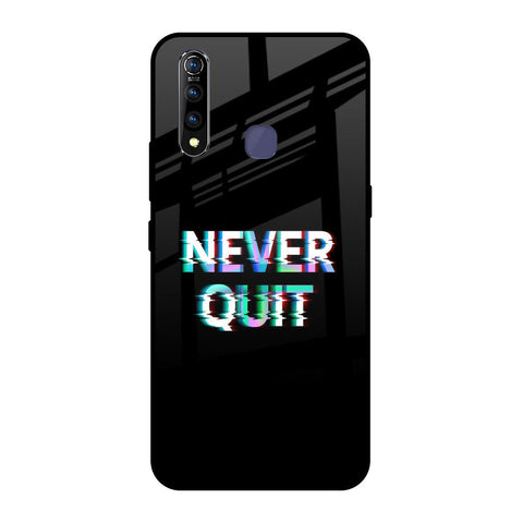 Never Quit Vivo Z1 Pro Glass Back Cover Online