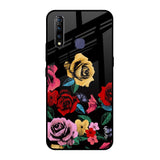 Floral Decorative Vivo Z1 Pro Glass Back Cover Online